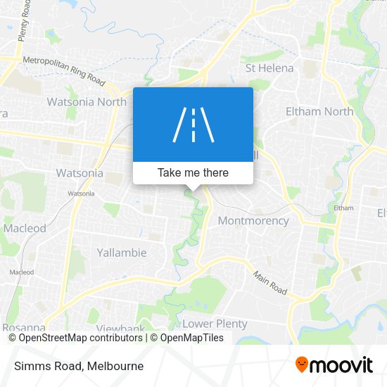 Simms Road map