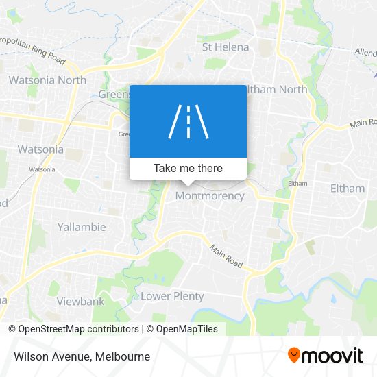 Wilson Avenue map