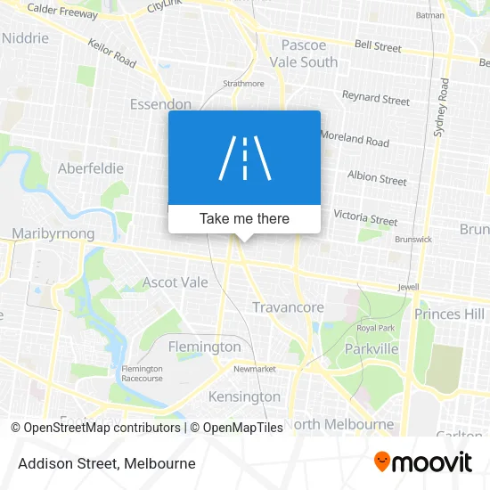 Addison Street map