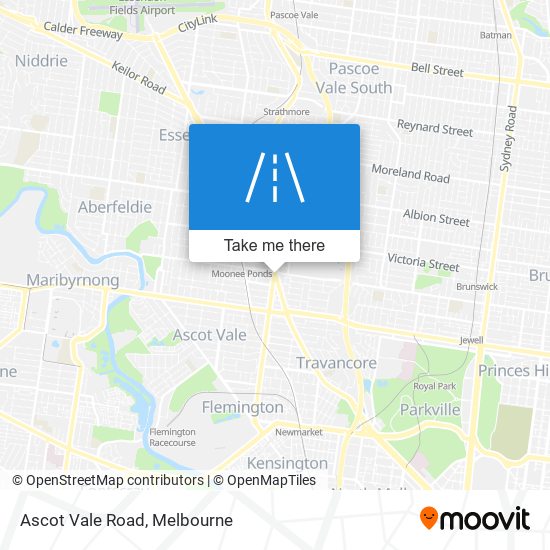 Ascot Vale Road map