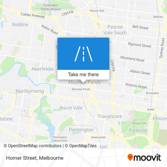 Homer Street map