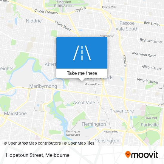 Mapa Hopetoun Street