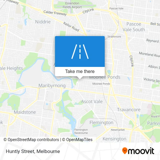 Huntly Street map