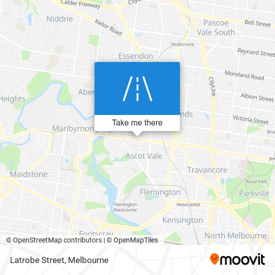 Mapa Latrobe Street