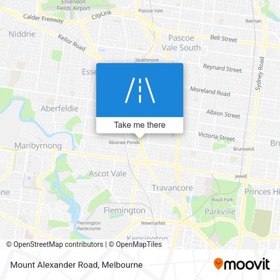 Mount Alexander Road map