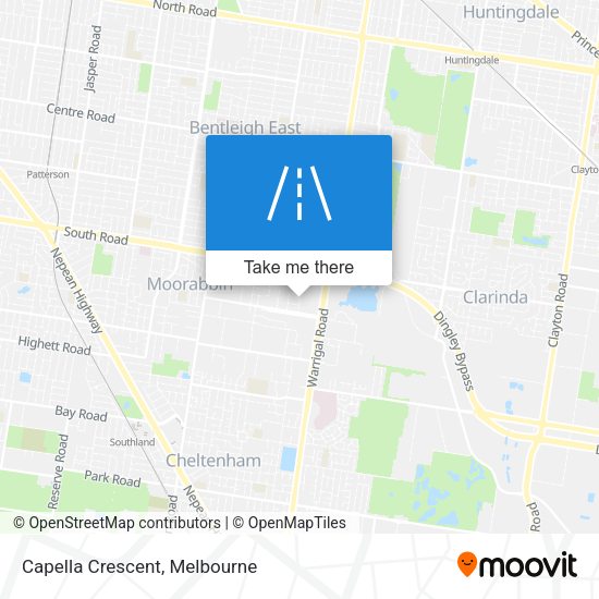 Capella Crescent map