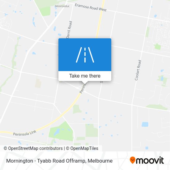 Mornington - Tyabb Road Offramp map