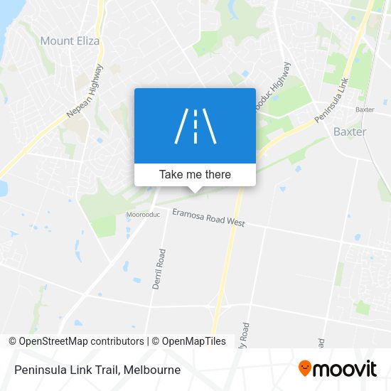 Peninsula Link Trail map