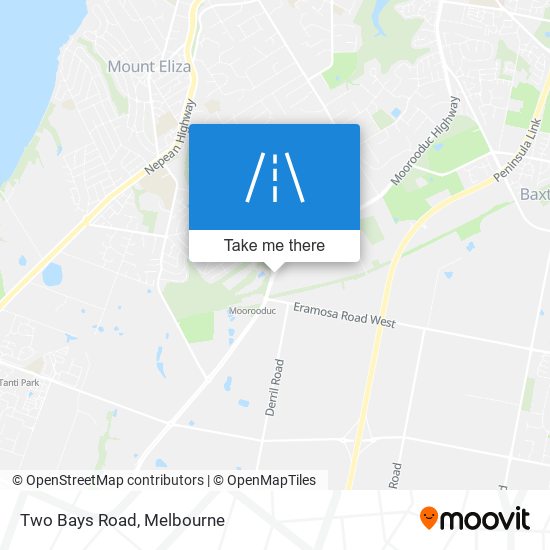 Two Bays Road map