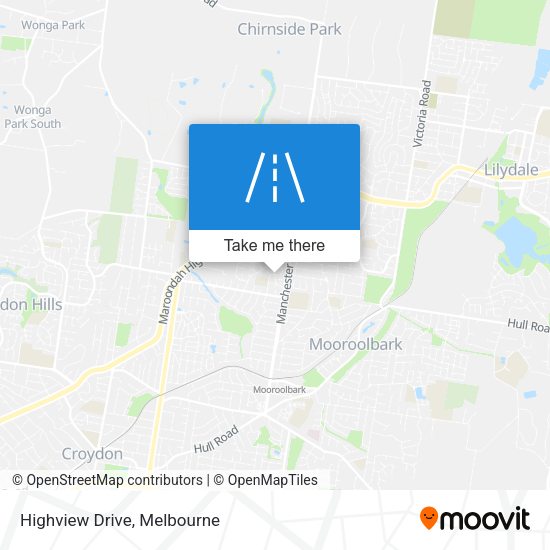 Highview Drive map