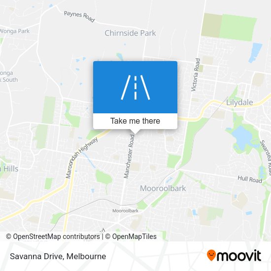 Savanna Drive map