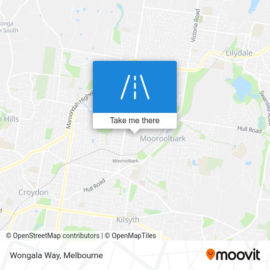 Wongala Way map