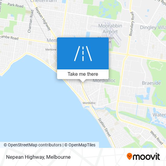 Mapa Nepean Highway