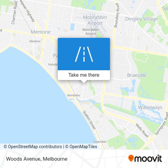 Woods Avenue map