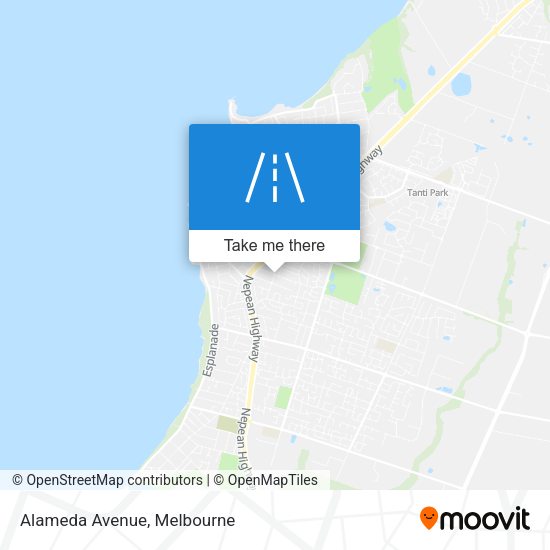 Alameda Avenue map