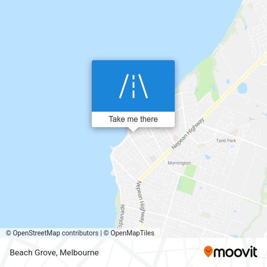 Beach Grove map