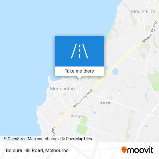 Beleura Hill Road map