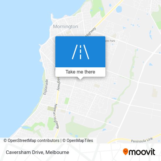 Caversham Drive map