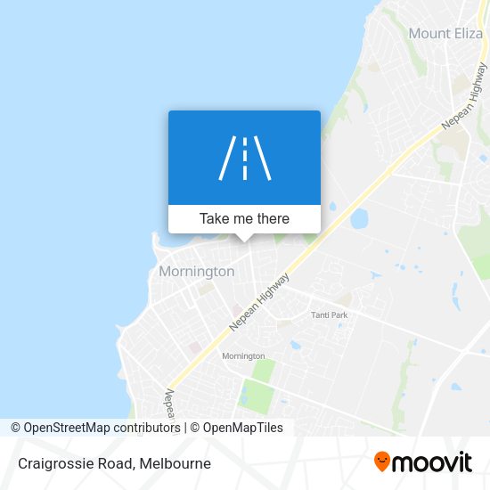 Craigrossie Road map