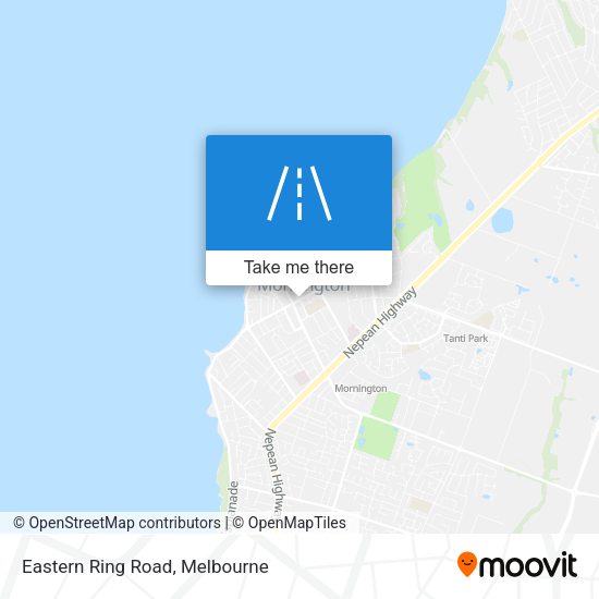 Eastern Ring Road map
