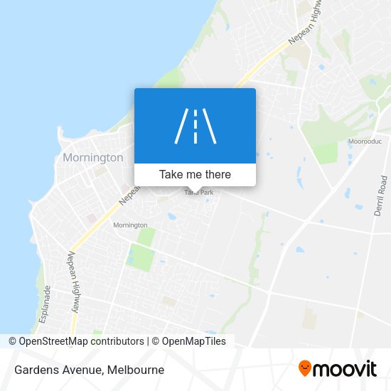 Gardens Avenue map