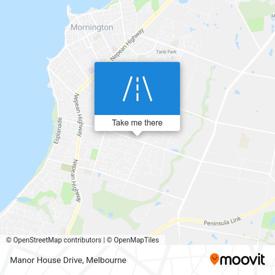 Manor House Drive map