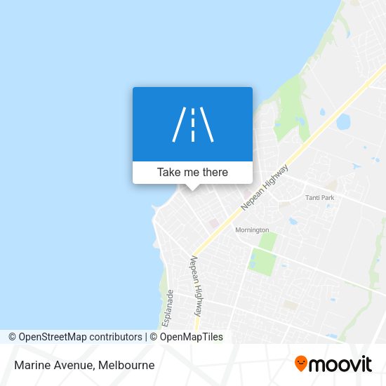 Marine Avenue map