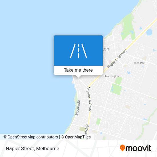 Napier Street map