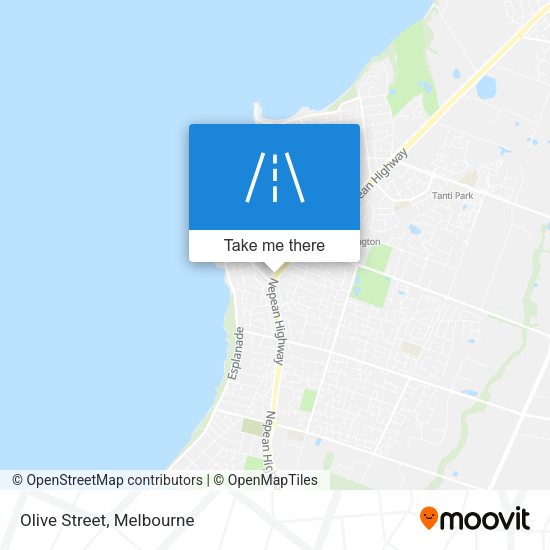 Olive Street map