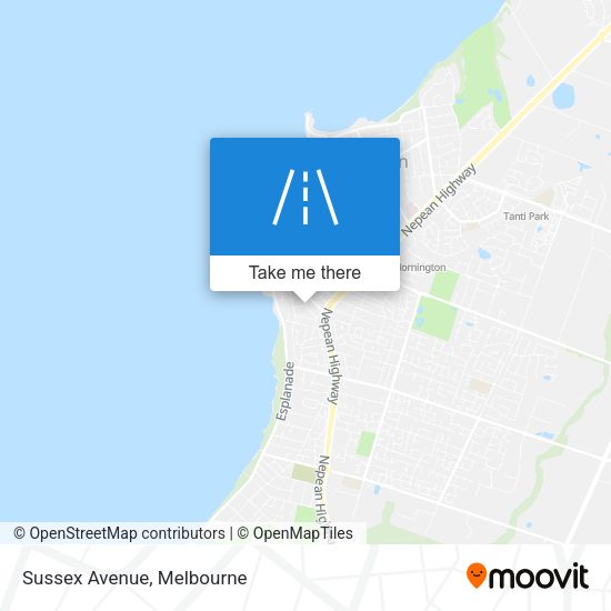 Sussex Avenue map