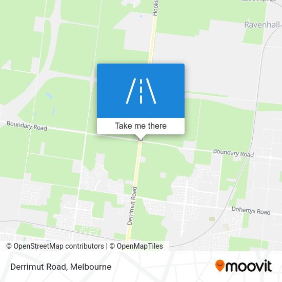 Derrimut Road map