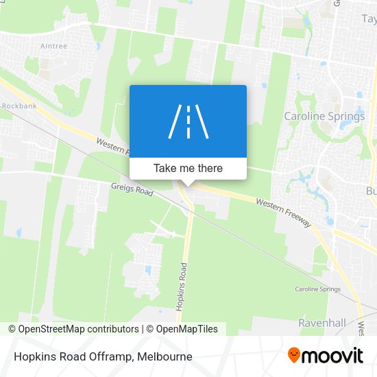 Hopkins Road Offramp map