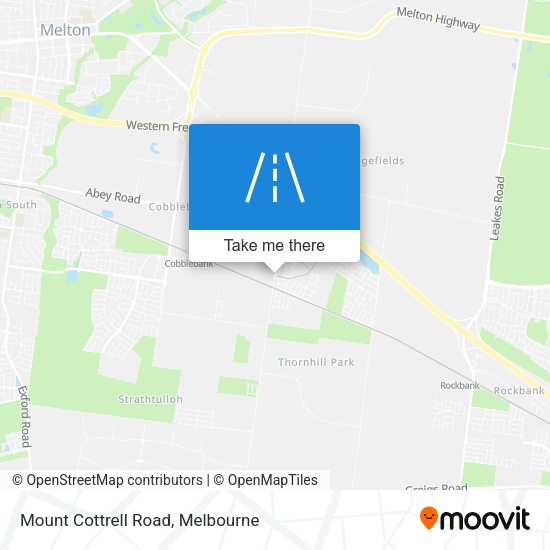 Mount Cottrell Road map