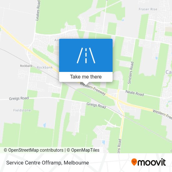 Service Centre Offramp map