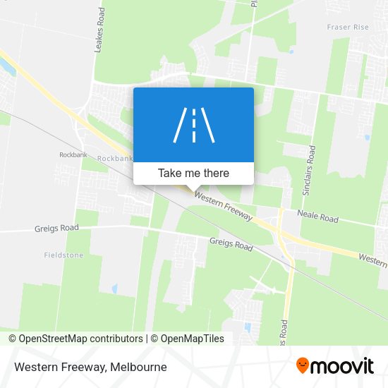 Western Freeway map