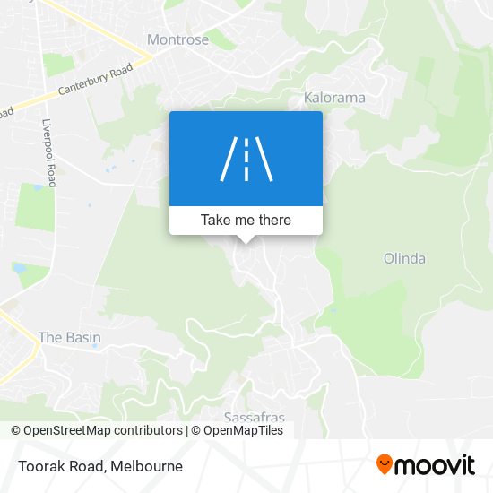 Mapa Toorak Road