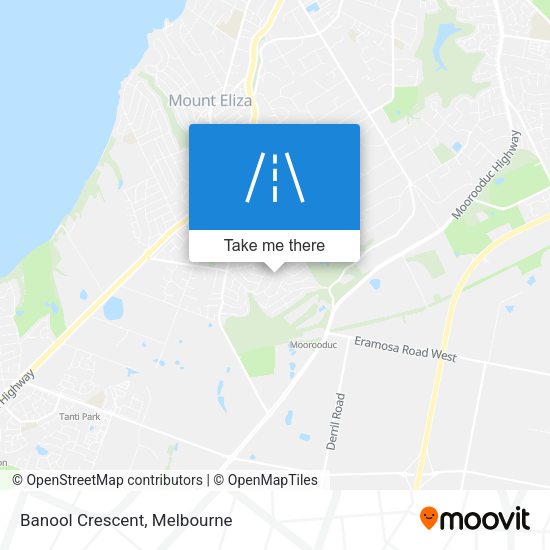 Banool Crescent map