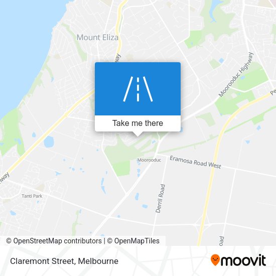 Claremont Street map