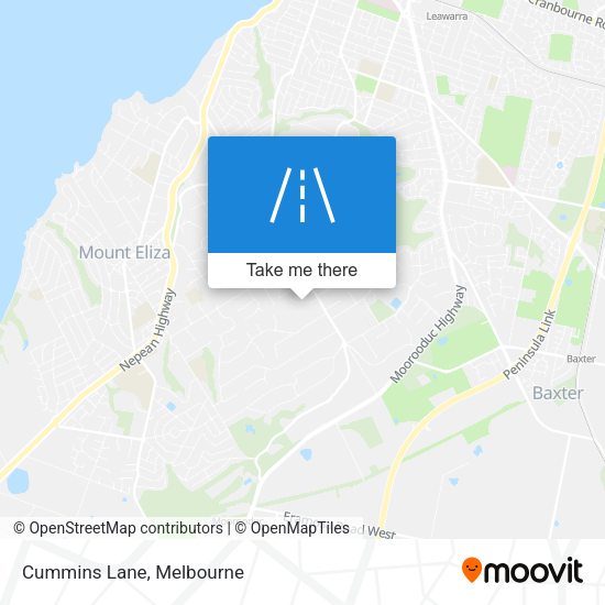 Cummins Lane map