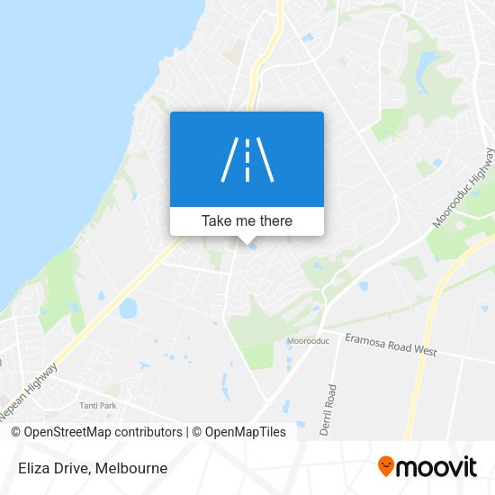 Eliza Drive map