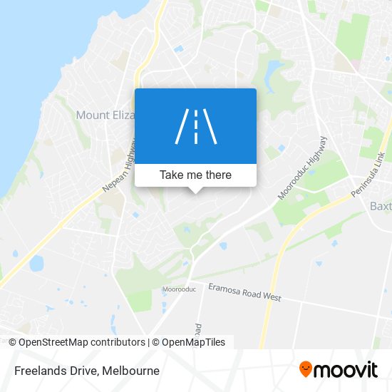 Freelands Drive map