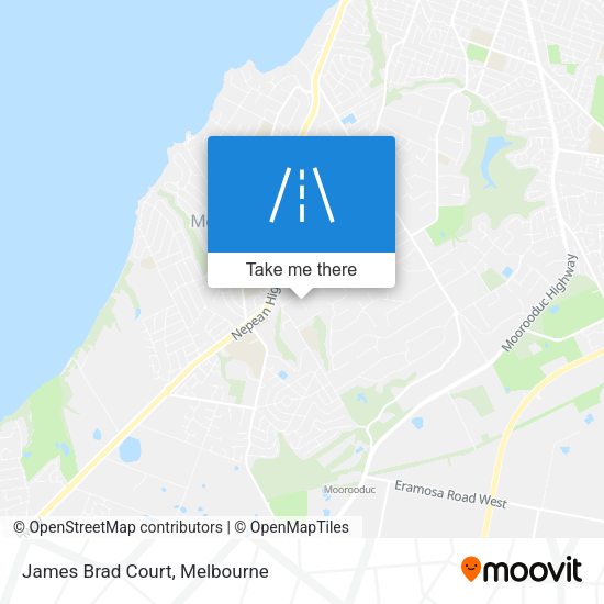 James Brad Court map