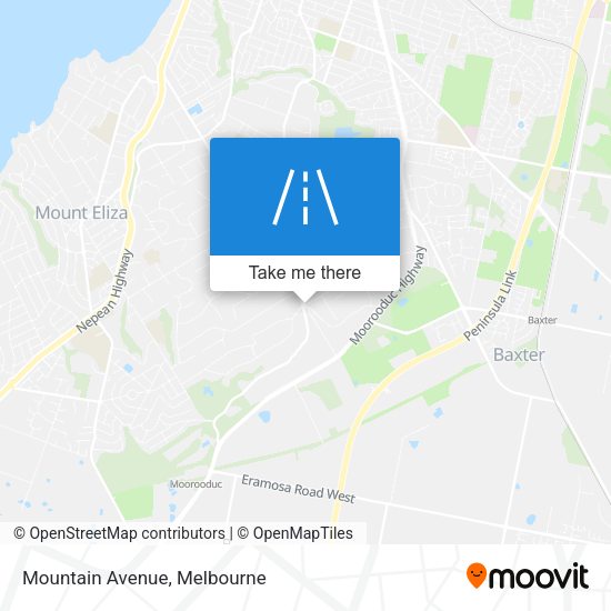 Mountain Avenue map