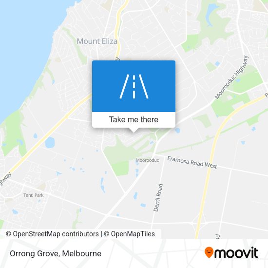 Orrong Grove map