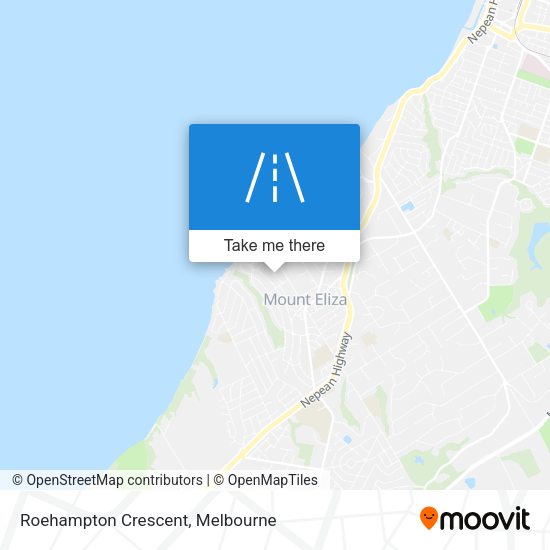 Roehampton Crescent map