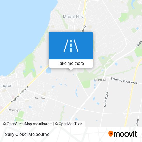 Sally Close map