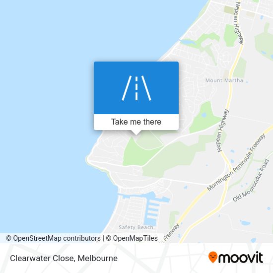 Clearwater Close map