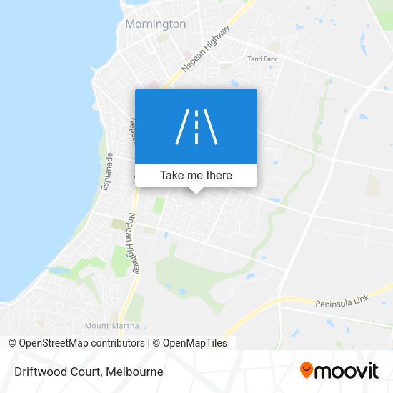 Driftwood Court map