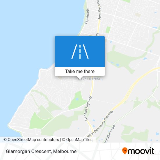 Glamorgan Crescent map