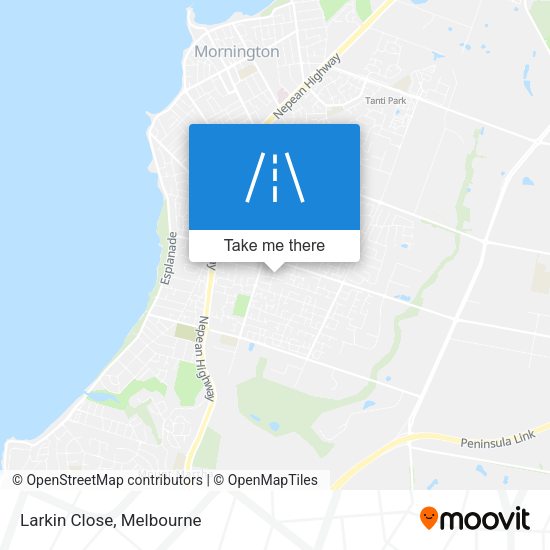 Larkin Close map